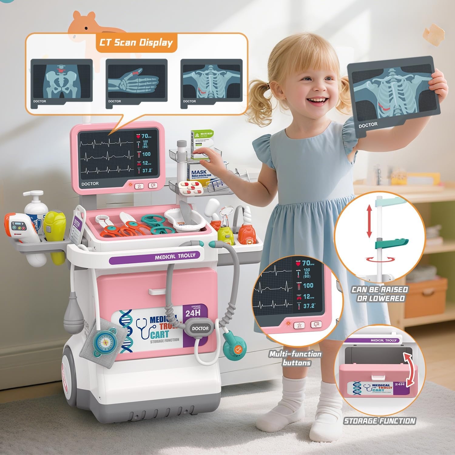 Kids Toys Doctor Set - Ensemble de jeu de docteur de