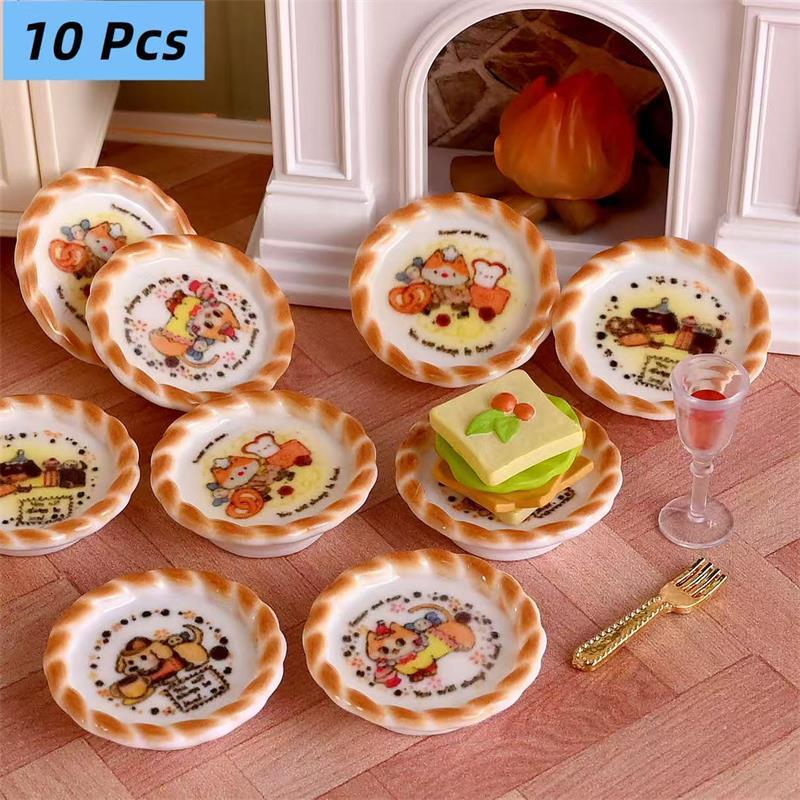 Kids Toys Set - 10 pièces/ensemble maison de poupée Miniature