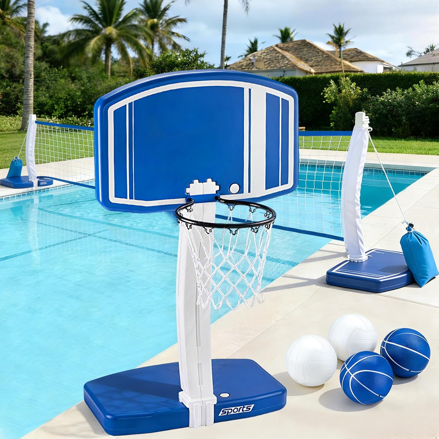 Kids Toys And Games - Panier de basket-ball et filet de