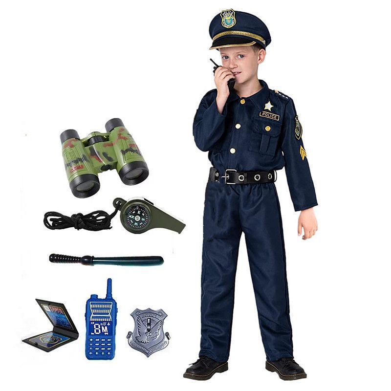 Kids Toys Set - 3-12Y mignon américain enfant policier Costume