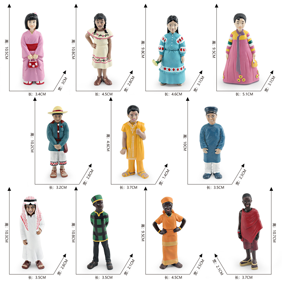 Kids Toys Little People - Figurines miniatures pour enfants, garçons et
