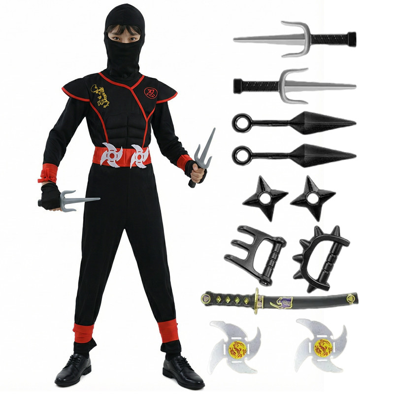 Costume de Ninja noir et bleu  - Kids Toys Set avis et prix